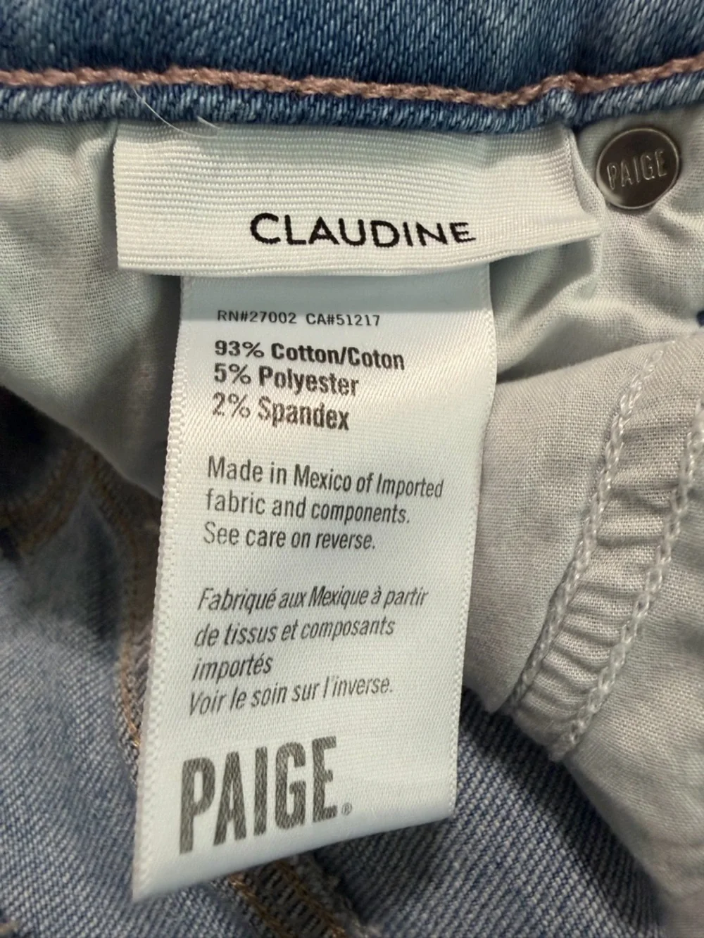 PAIGE Claudine High Rise Ankle Flare‎ | Darling with Siesta Hem | Size 25